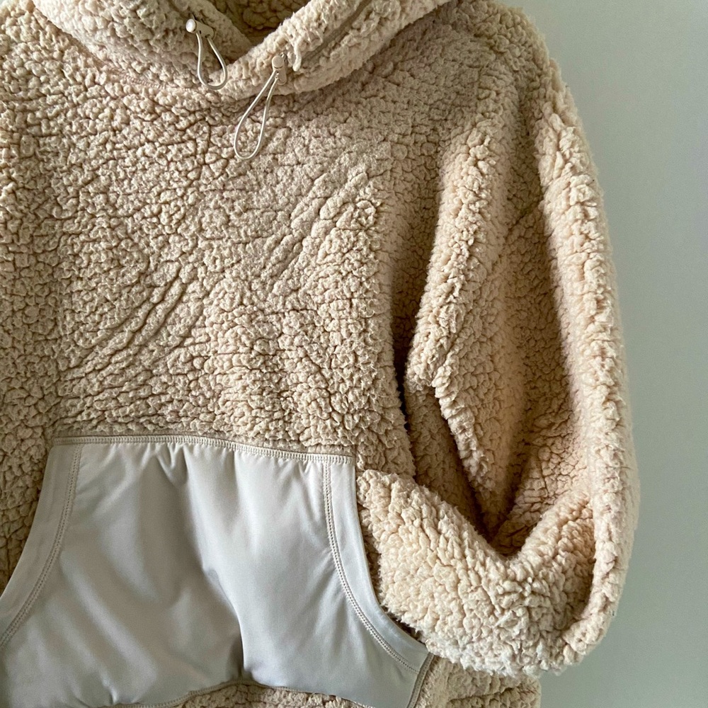 Cream Sherpa Sweatshirt